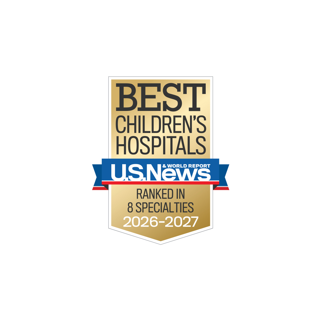 U.S. News & World Report Best Children's Hospitals 2024-25 badge