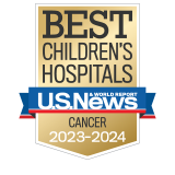 U.S. News & World Report Best Children's Hospitals Cancer badge