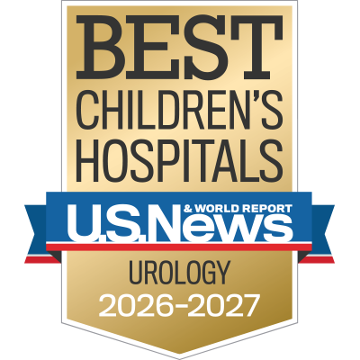 U.S. News & World Report Best Children's Hospitals Urology 2026-27 badge