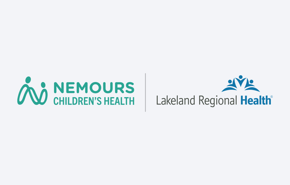 Nemours Children's Health and Lakeland Regional Health logos