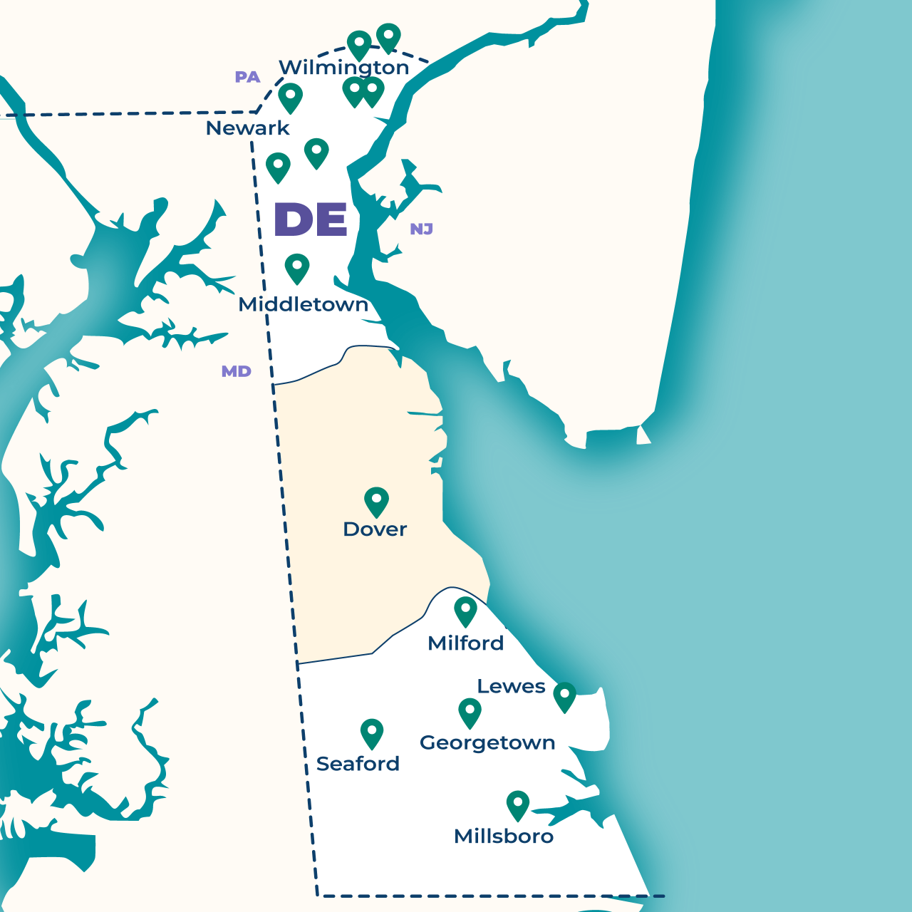Delaware Valley, Kent