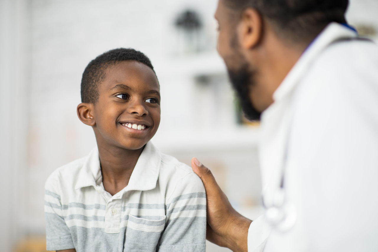 Patient with doctor