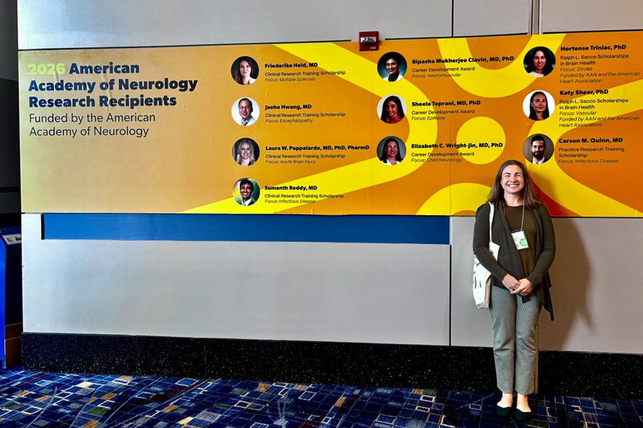 Nemours Children’s Health neurologist, Elizabeth Wright-Jin, MD, PhD, received a prestigious American Academy of Neurology Career Development Award