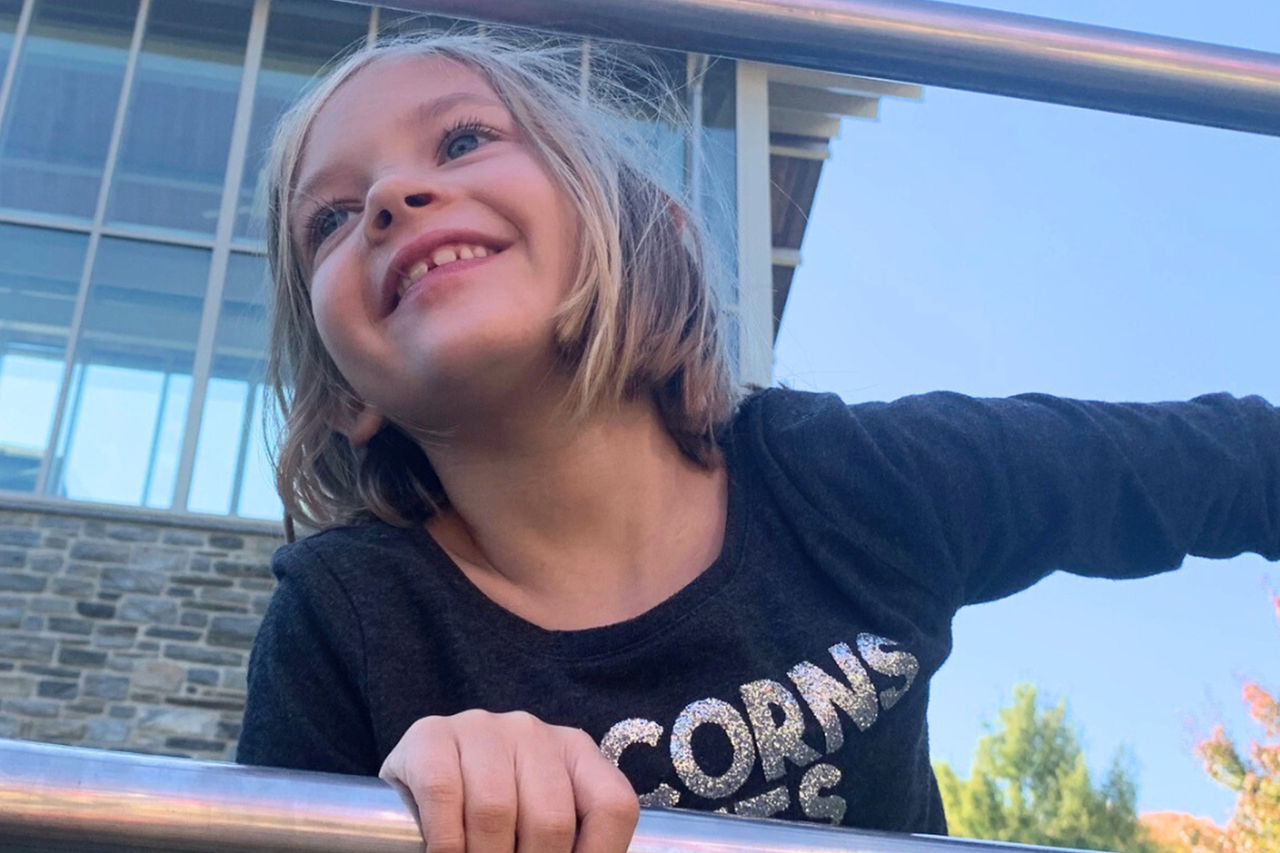 Girl smiling