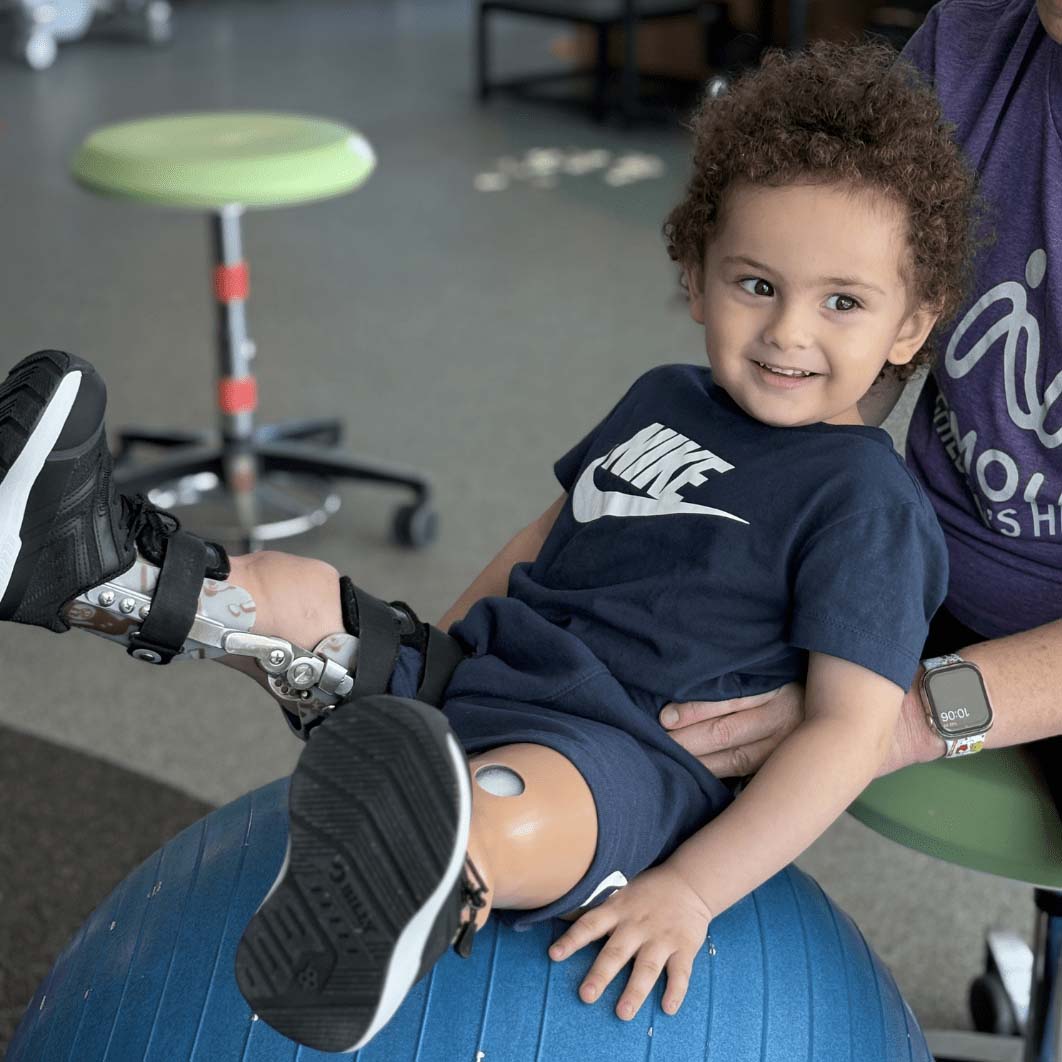Gianlucca at physical therapy