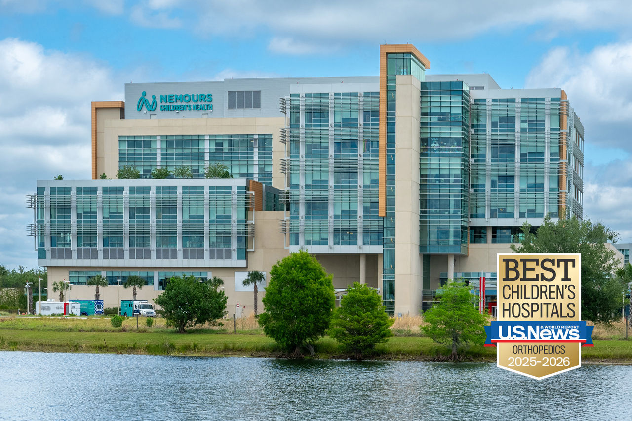 Nemours Children's Hospital, Orlando, clasificado como el mejor hospital infantil para ortopedia 2025-2026.