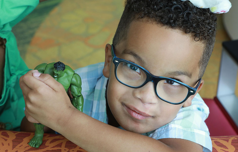 Boy with cleft palate