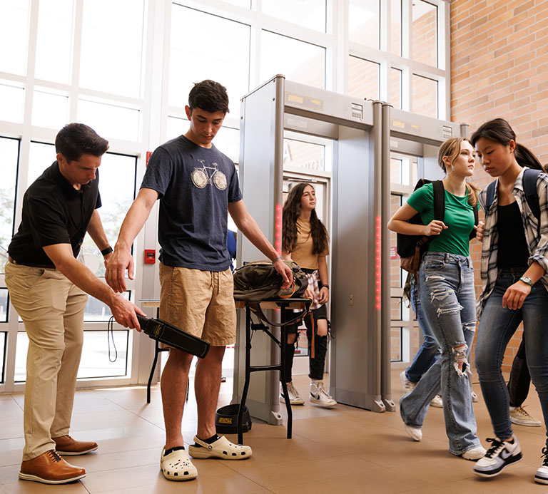 school metal detector