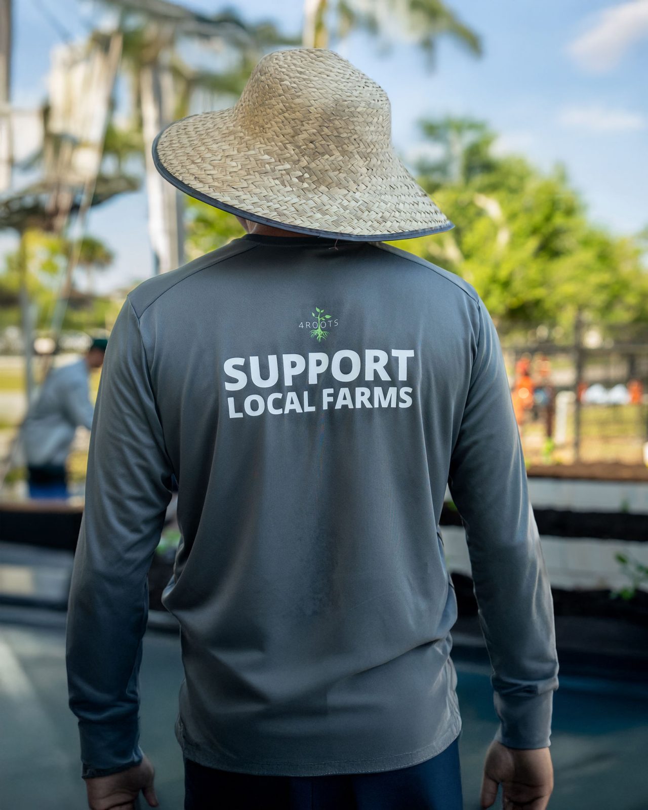 Boys and Girls Club Event Person Wearing Support Local Farms Shirt