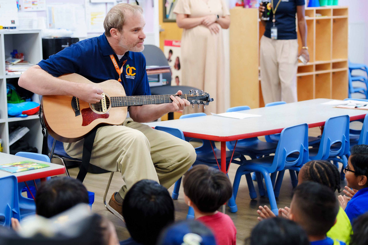 Storytime sessions incorporate music and movement, creating engaging, interactive learning experiences for young learners