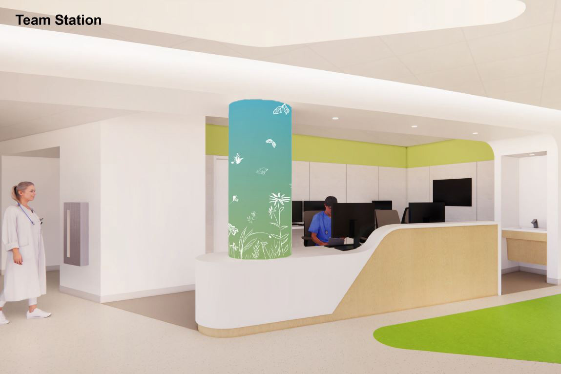 Moseley Institute rendering of the team station.