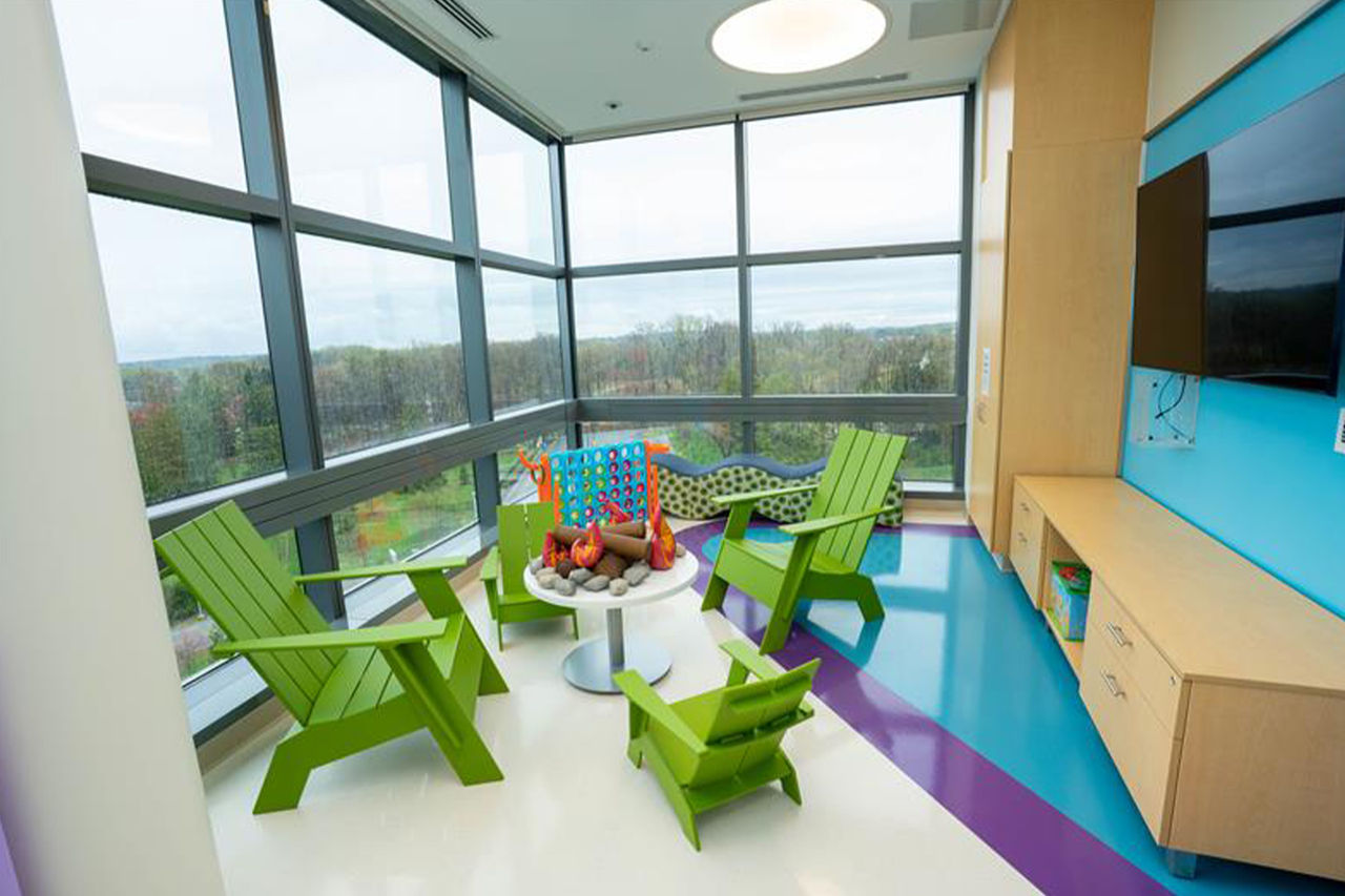 Backyard at the Lisa Dean Moseley Foundation Institute for Cancer and Blood Disorders